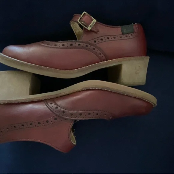 Bass vintage leather spectator style Mary Jane shoe - Picture 6 of 11